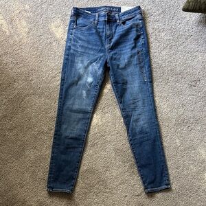 American Eagle Next-Level Stretch Hi-Rise Jegging in Brilliant Blue
